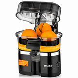 Storcător Electric pentru Citrice Haley HY-2969, 650W, 15.000 RPM, Recipient 400 ml, Tăietor Integrat, Sistem Automat de Alimentare, Negru
