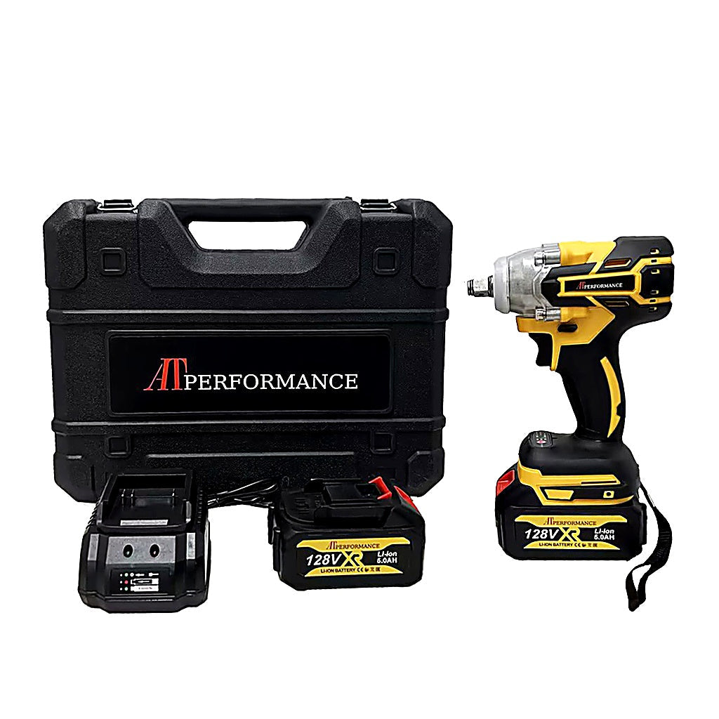Mașină de Înșurubat cu Impact AT PERFORMANCE® 850Nm, 128V, 2 Acumulatori 5Ah, Set 40 Accesorii, Valiză Transport
