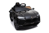 Mașinuță electrică Lamborghini Urus oficial licentiata, KIDOO, 37–96 luni, 12V 4.5Ah, 2 motoare 25W, telecomandă 2.4G, volan multifuncțional cu muzică, MP3, USB, TF, FM Radio, 105×65×52 cm