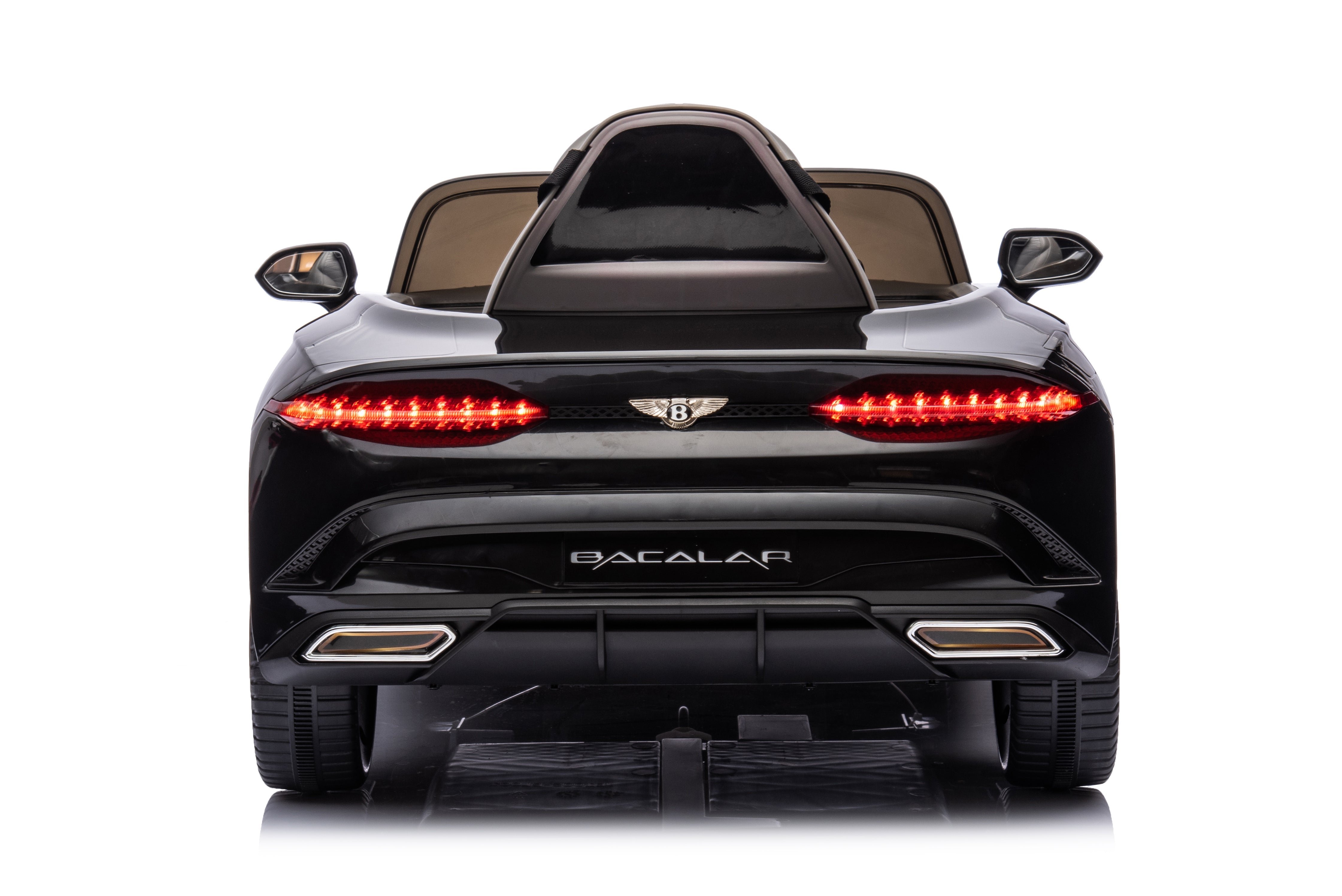 Mașinuță electrică copii Bentley Bacalar oficial licentiat, Kidoo, 12V, 2 motoare, telecomandă 2.4G, LED, USB, Bluetooth, 3-8 ani