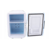 Frigider auto portabil 2 în 1 AT PERFORMANCE®, 12V, 4L, cu funcție de răcire și încălzire, ușor și compact – Alb/Albastru, ideal pentru mașină și camping