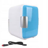 Frigider auto portabil 2 în 1 AT PERFORMANCE®, 12V, 4L, cu funcție de răcire și încălzire, ușor și compact – Alb/Albastru, ideal pentru mașină și camping