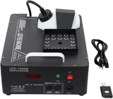 Mașină de Fum Verticală AT PERFORMANCE® 1500W cu 24 LED-uri RGB, Control DMX & Wireless, Efecte Luminoase pentru Scenă, DJ, Evenimente – 3L Capacitate
