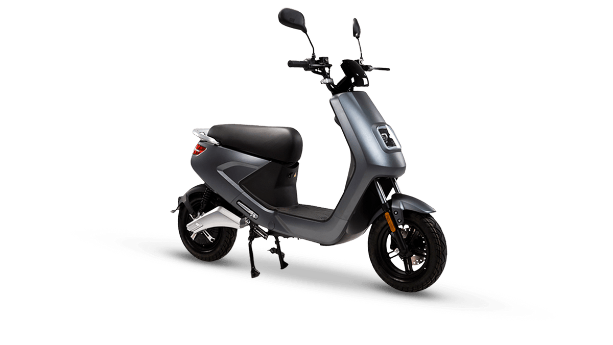 Scuter Electric N-Moto LX04 – Gri, Motor BOSCH 1440W, Autonomie 80 km, Dimensiuni 1750×570×1140mm, Greutate 80kg, Viteză 25 km/h, Fără Permis, CIV, COC & EEC+ Cadou Tricou N-Moto