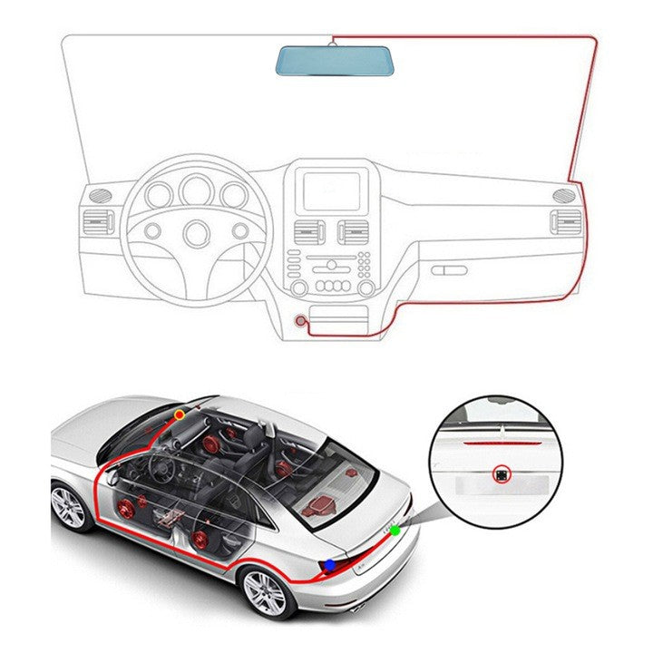 Pachet Siguranță Auto 2 în 1: Blocator Automat Loc de Parcare + Oglindă DVR Duală Full HD AT Performance | Control Complet și Protecție Fără Compromis