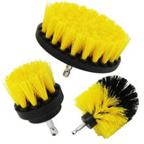 Set 3 Perii Rotative din Plastic Echo AT PERFORMANCE®, de Curatat Suprafete, Covoare, cu Adaptor, Diferite Marimi, Pentru Bormasina, Autofiletanta sau Masina de Gaurit