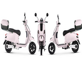 Scuter Electric N-Moto EL3 Roz – Motor Bosch 1000W, Viteză Max. 45 km/h, Dimensiuni 1760×540×1130mm, Greutate 65Kg, Autonomie 60 km, Baterii 72V, APP, GPS, Carte RAR (C.I.V) + CADOU Tricou N-Moto