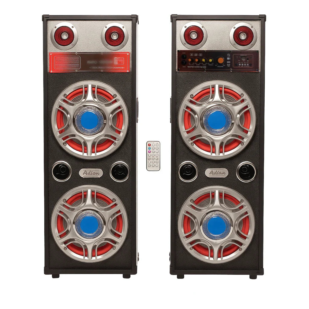 Boxe Audio Profesionale Ailiang ATP813-DT 500W cu Bluetooth, Karaoke, LED Bass și Telecomand