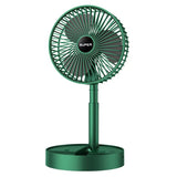 Pachet 2x Ventilator Portabil Telescopic Verde AT PERFORMANCE® – USB, 3 Viteze, Silențios și Reglabil