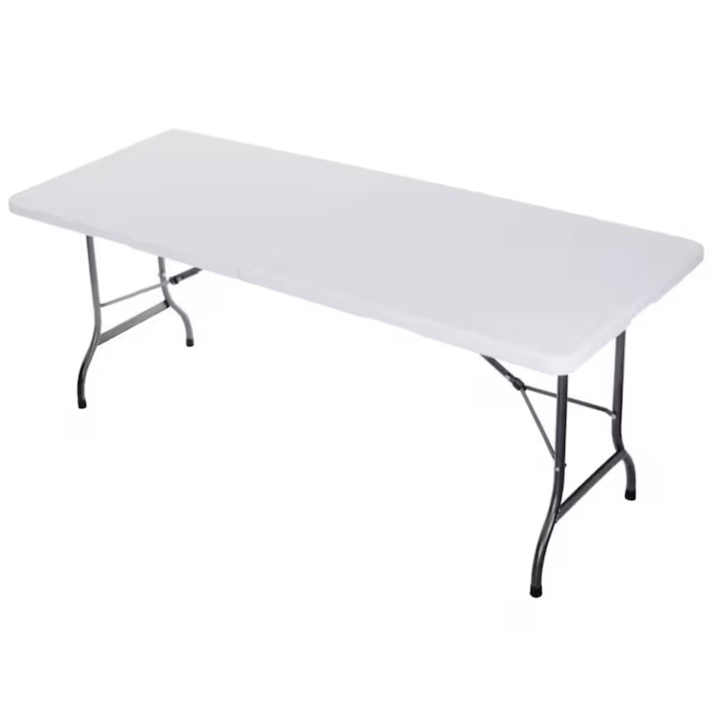 Masa plianta dreptunghiulara politilena, AT PERFORMANCE®, sigurante speciale, cadru din otel, maner transport, sustine 100 kg, 180 x 72 x 70 cm