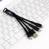Cablu 3 în 1 KLGO S-670 USB – Type-C, Micro USB & Lightning, Încărcare Rapidă 2A