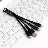 Cablu 3 în 1 KLGO S-670 USB – Type-C, Micro USB & Lightning, Încărcare Rapidă 2A