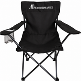 Scaun Pliabil Camping AT Performance®, 120 kg, Cadru Oțel 16 mm, Poliester Rezistent, Suport Pahar, Geantă Transport