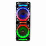 Boxă Portabilă Karaoke Sing-e ZQS8212, 40W, 2 x 12", Microfon Wireless Inclus, Bluetooth, LED RGB, Acumulator 3600mAh, Telecomandă