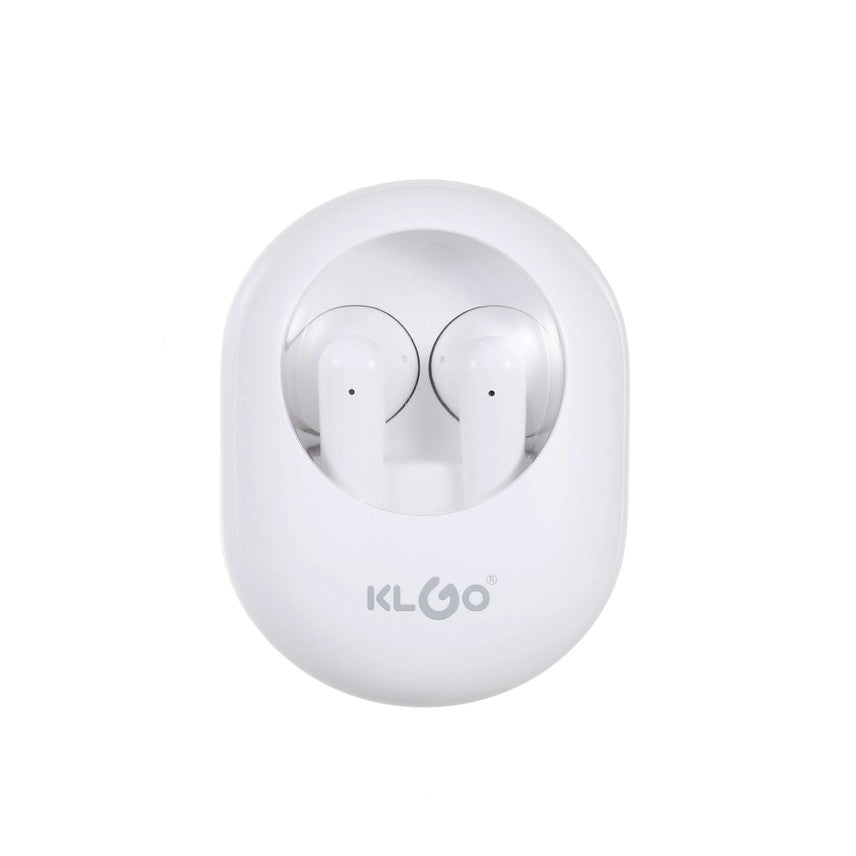 Casti KLGO, Clear Sound, True Wireless Bluetooth, In-ear, Microfon, alb