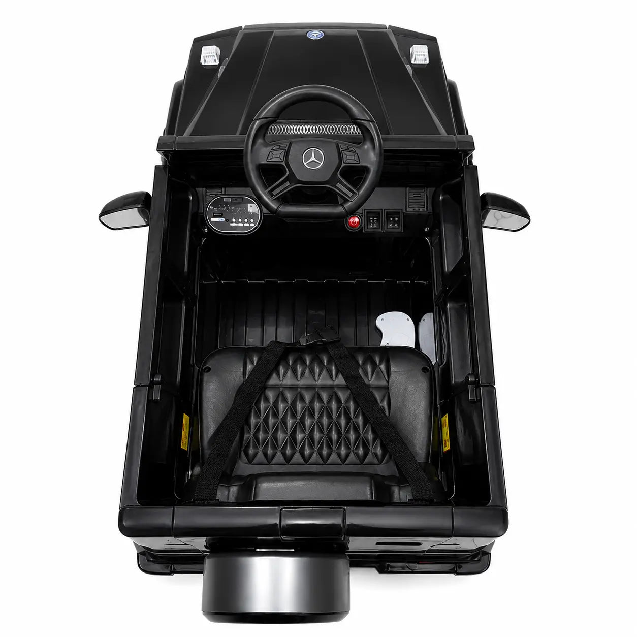 Mașină Electrică pentru Copii Tip SUV 4x4 Premium, Design Inspirat Mercedes G-Class AMG, 12V, Lumini LED, Muzică, Negru