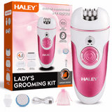 Epilator Reîncărcabil Pentru Femei Haley HY-6503, Set 4 În 1, 4 Capete, 2 Viteze, Wet & Dry, Accesorii Incluse