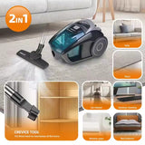 Aspirator Fără Sac de 2.0 Litri, 2800W, HALEY-9034, Aspirator cu Recipient