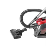 Aspirator cu Saci de 1,5 Litri, 3000W, HALEY, Aspirator cu Recipient, Rosu/Negru