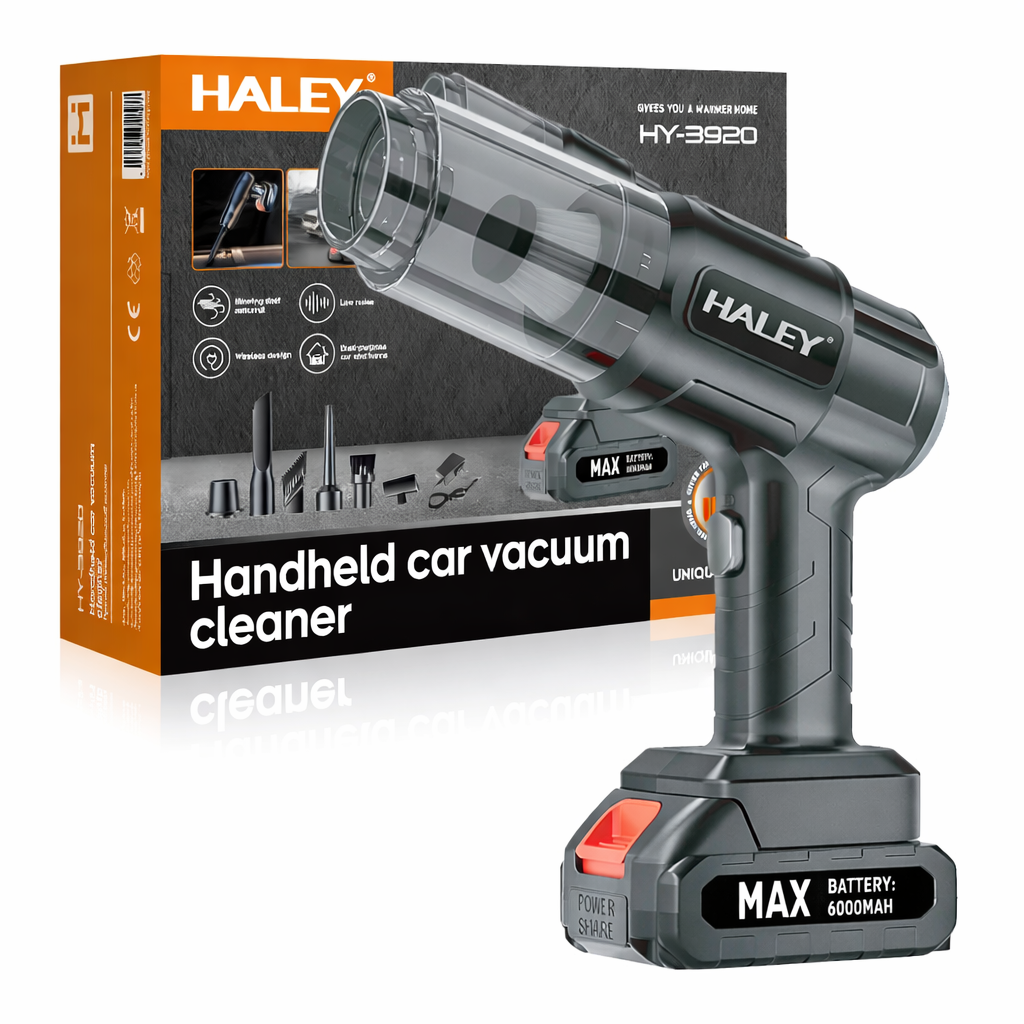 Aspirator Auto Portabil Fără Fir Haley HY-3920 cu Acumulator