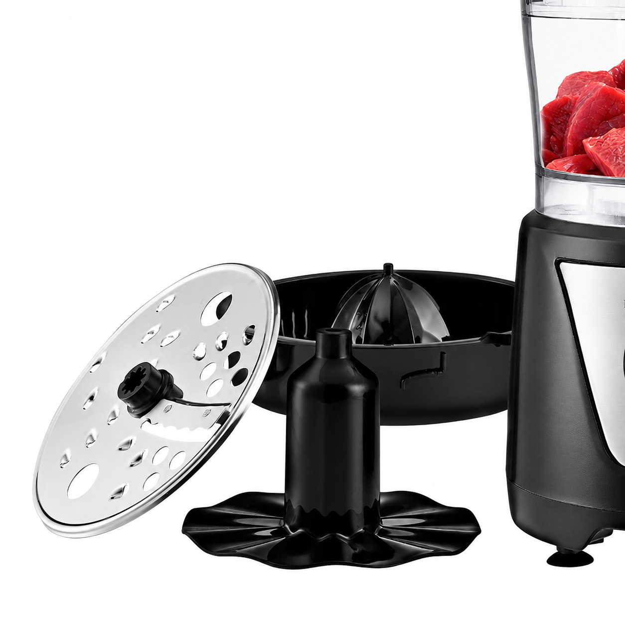 Robot de Bucătărie HALEY® HY-1325, 8 în 1, 1500W, Blender 1.5L, Procesor 1L, 2 Viteze + Pulse, Lame Inox