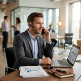 Casca Handsfree Bluetooth Headset, pentru convorbiri telefonice, Negru
