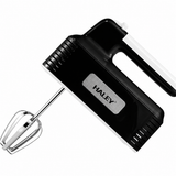Mixer de Mână HALEY HY-1689, 500W, 5 Trepte de Viteză, Teluri și Cârlige pentru Frământare, Sistem de Detașare Rapidă, Negru