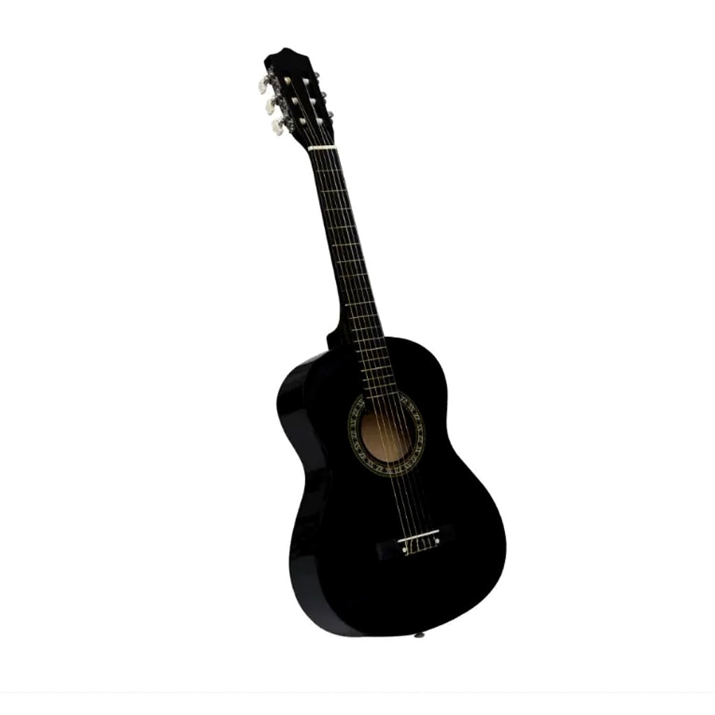 Chitara AT PERFORMANCE®, Clasica 4/4 Neagra, 38" (95cm), Lemn, 6 Corzi metalice, 20 De Taste.