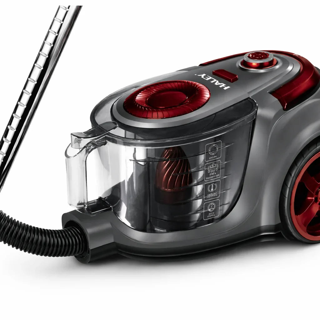 Aspirator fără Sac HALEY HY-9907, 3000W, Filtru HEPA, Recipient 4.5L, Putere Reglabilă