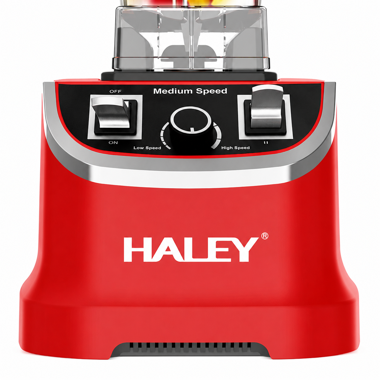 Blender Profesional Multifuncțional HALEY HY-2705, 4800W, Cană 2.5L, 15 Trepte de Viteză, Funcție Pulse, Zdrobire Gheață, Lame din Inox