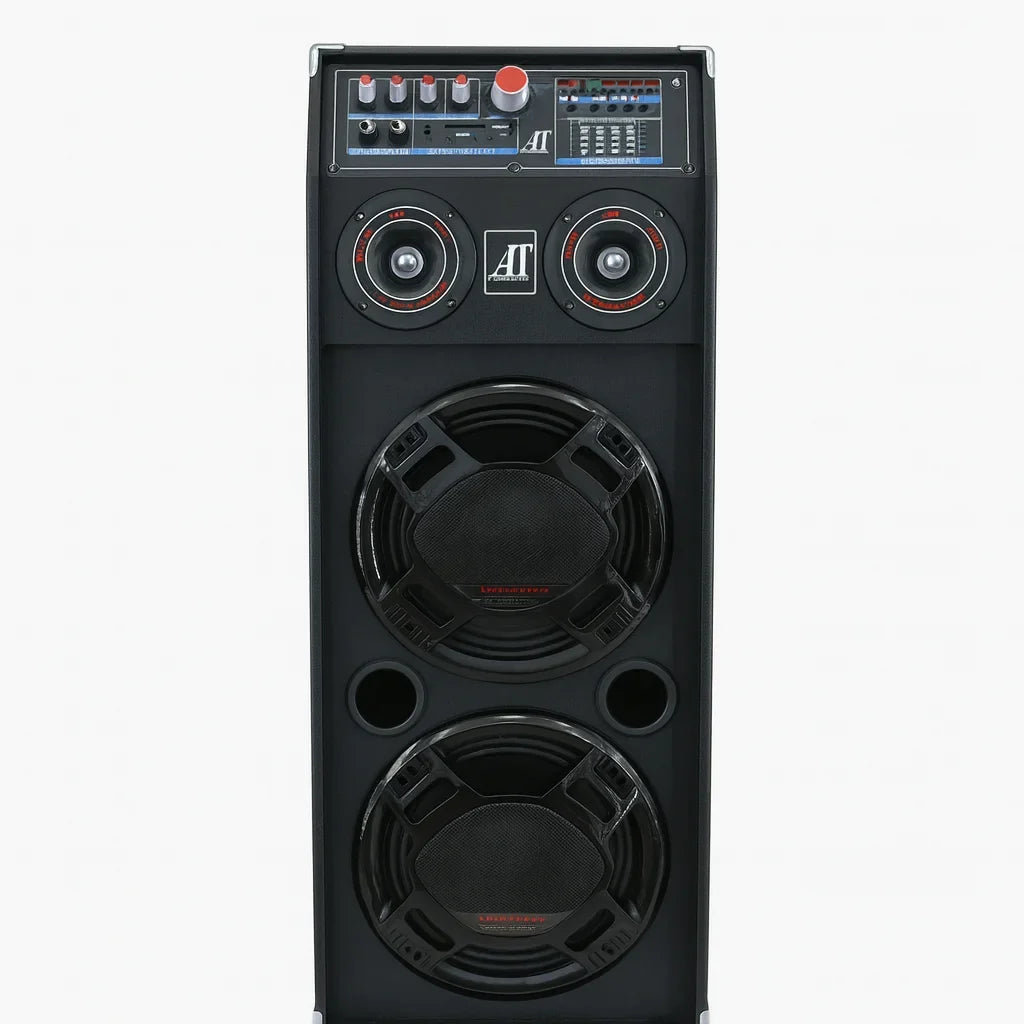 Boxe Profesionale AT Performance AT-288, 1500W, Bluetooth, USB, FM, Microfon Wireless