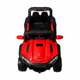 Mașină Electrică KIDOO pentru Copii 4x4 cu Telecomandă 2.4G, 12V, 2 Motoare 380, Faruri LED, Centură de Siguranță, Suspensie, MP3, Rosu