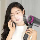 Uscator de par Original At Performance, cu Led, 2 trepte de Viteza, 2 Capete, Ioni Negativi, Aer rece/ cald, 1250 W, Gri/Fucsia