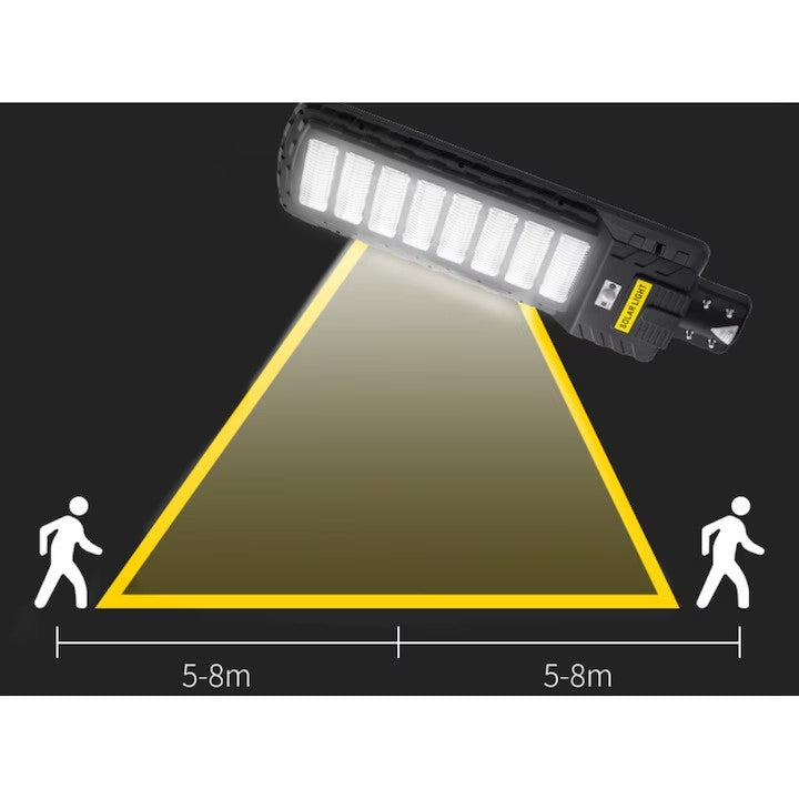 Lampa Solara Stradala LED, Senzor de lumina si miscare, telecomanda, AT PERFORMANCE, 800W.