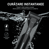 Mașină Profesională De Tuns Haley HY-4513, Acumulator 2000 mAh, Autonomie 180 Minute, Încărcare USB Type-C