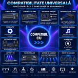Moving Head LED Full Moon Simitar 120W – 4 LED-uri RGBW 4-în-1, 17/55 Canale DMX512, Pan/Tilt, Strobe, Dimmer, Control DMX, Auto, Master-Slave și Sound Control