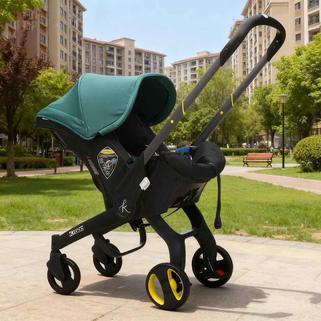 Căruciorul 2 în 1 KIDOO pentru Nou-Născuți– scaun auto & cărucior, sigur, ergonomic, elegant, perfect pentru bebeluși 0-18 luni, 0-13 kg