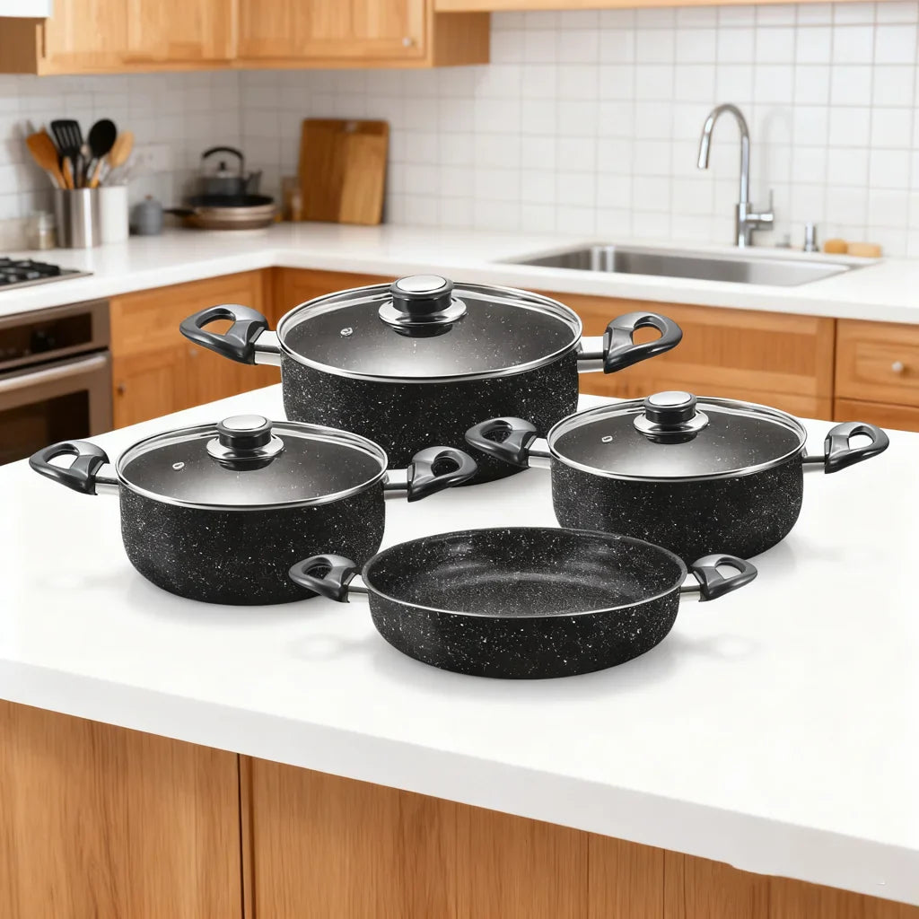 Set Oale AT Performance Royal MN-322, 7 Piese, Marble Non-Stick
