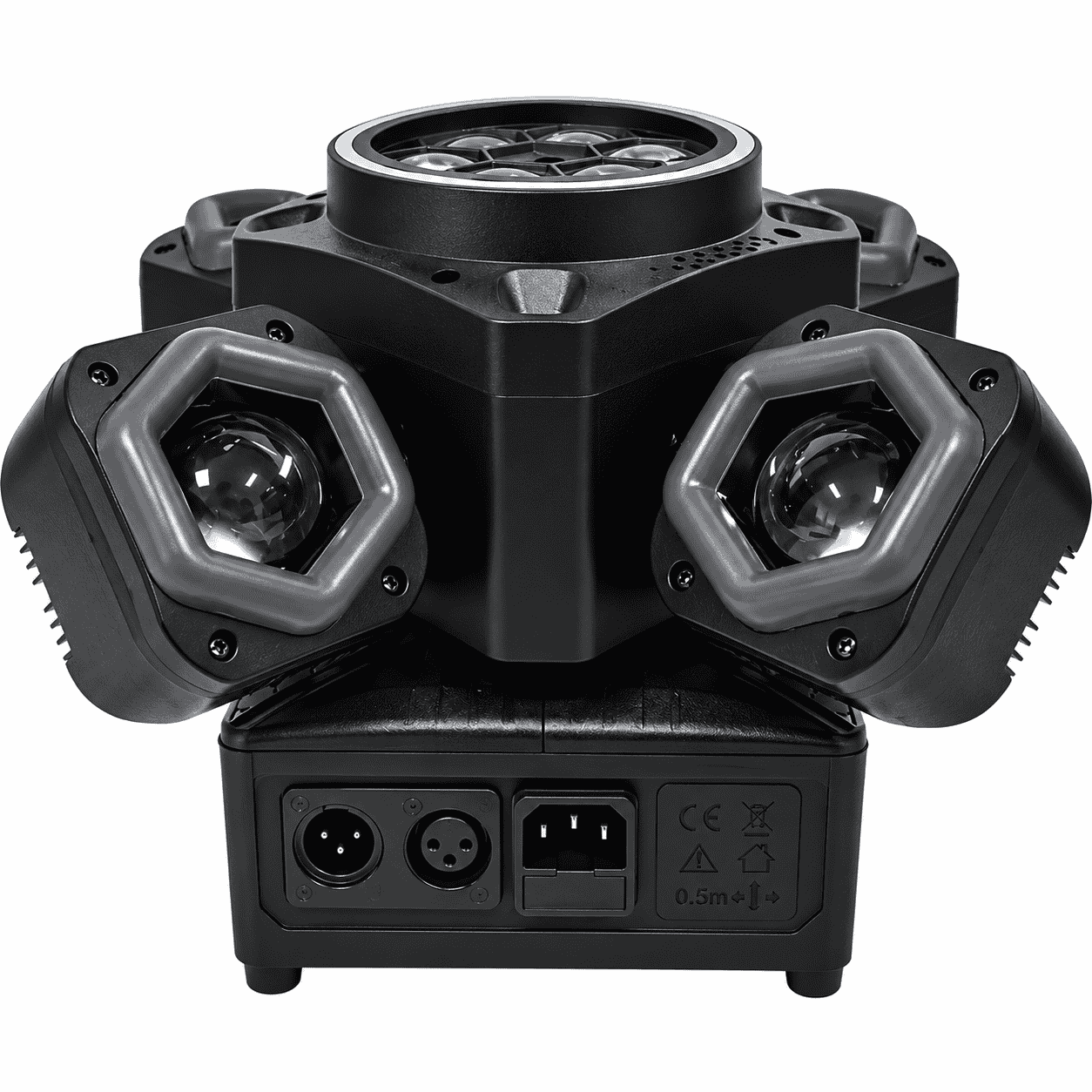 Moving Head Profesional 100W 4-în-1 – Beam RGB, LED Multicolor, Laser Roșu & Verde, Stroboscop, DMX512 21/34 Canale, Rotire 540°/180°, Control Muzical și Telecomandă