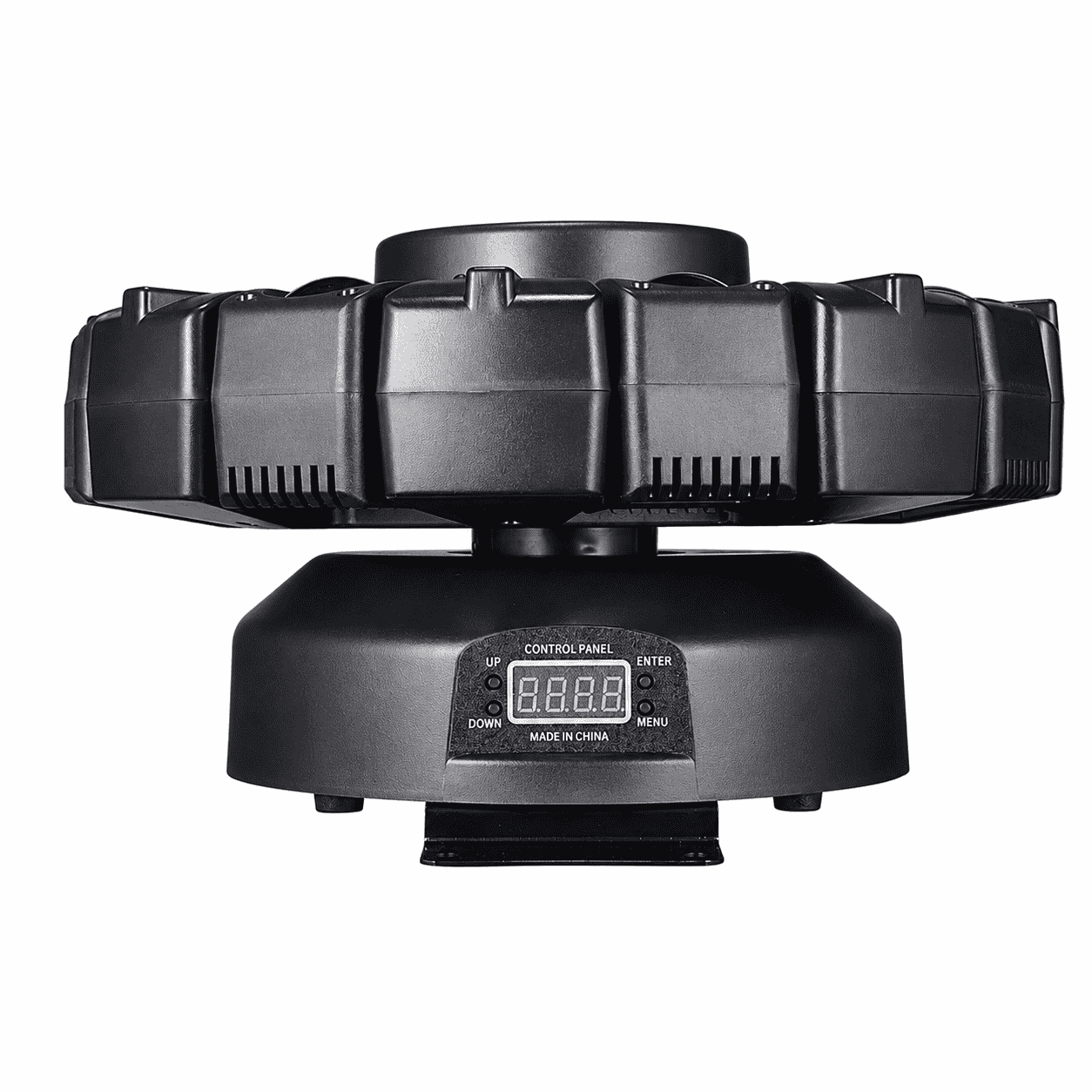 Moving Head Profesional RGBW cu Laser Roșu, Stroboscop, 8×10W + 8×3W LED, DMX512 26 Canale, Sound Active, Auto, Master/Slave și Telecomandă