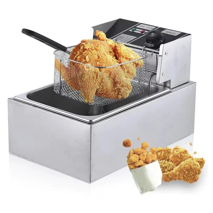Friteuza Electrică Profesională din Inox AT-Performance – Putere 2500W, 6L
