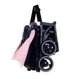 Cărucior copii pliabil AT PERFORMANCE® – Ultra compact, 5 kg, aluminiu, 6-36 luni, ideal pentru avion, negru