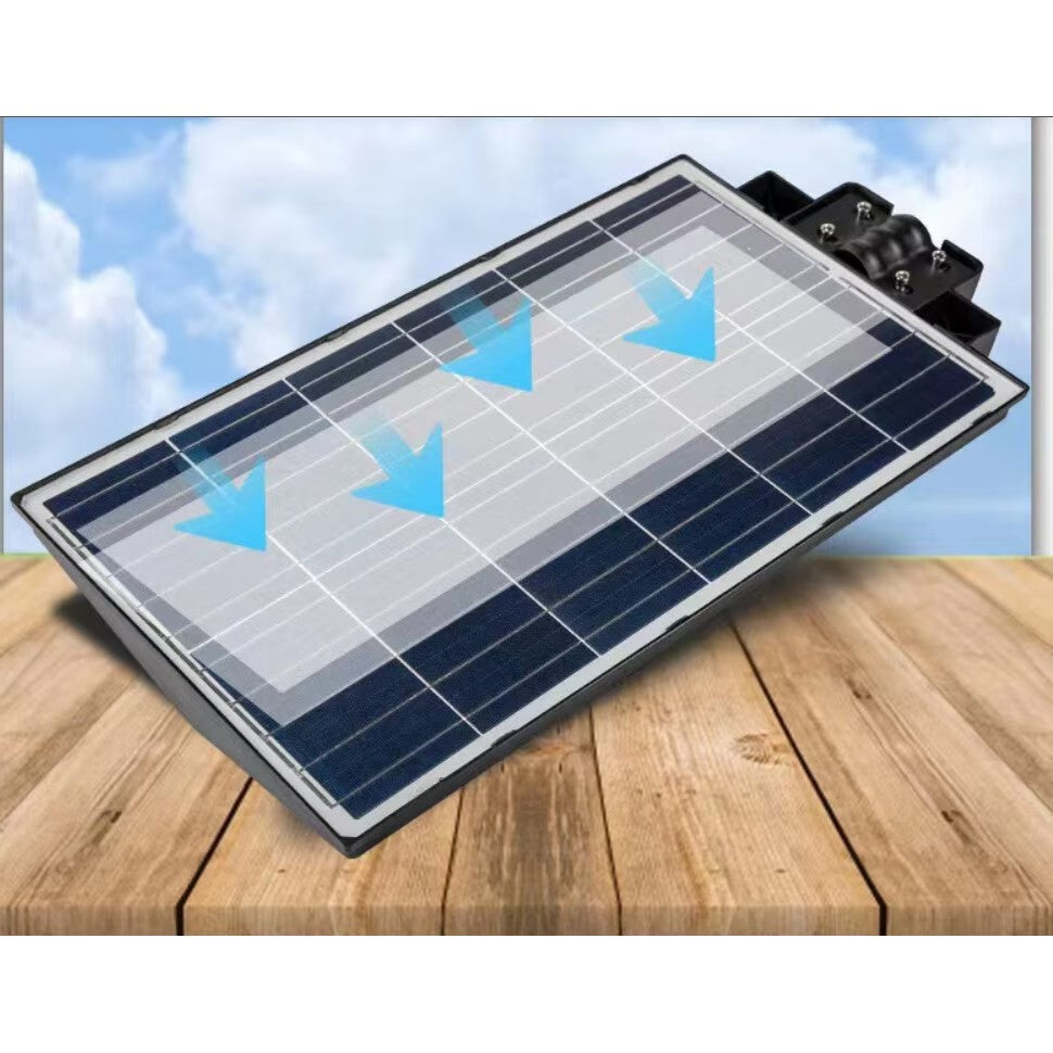 Set 2x Lămpi Solare LED 800W cu Panou Fotovoltaic și Telecomandă – AT PERFORMANCE® | Iluminat Exterior Autonom IP65
