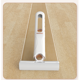 Mini Mop Portabil, At Performance, cu stoarcere automata, Burete de inalta calitate, Spalare umeda sau uscata, Potrivit pentru Geamuri, Blaturi, Bucatari, Bai, 2 bureti inclusi, Alb