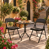 Pachet Promoțional Scaune Pliabile Negru AT PERFORMANCE® – Set 2 sau 6 Bucăți | Design Elegant, Ergonomie și Mobilitate Premium