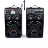 Set 2 Boxe Multimedia Active AT Performance AT-284, 1500W PMPO,12 Inch, Bluetooth, USB, AUX, Karaoke