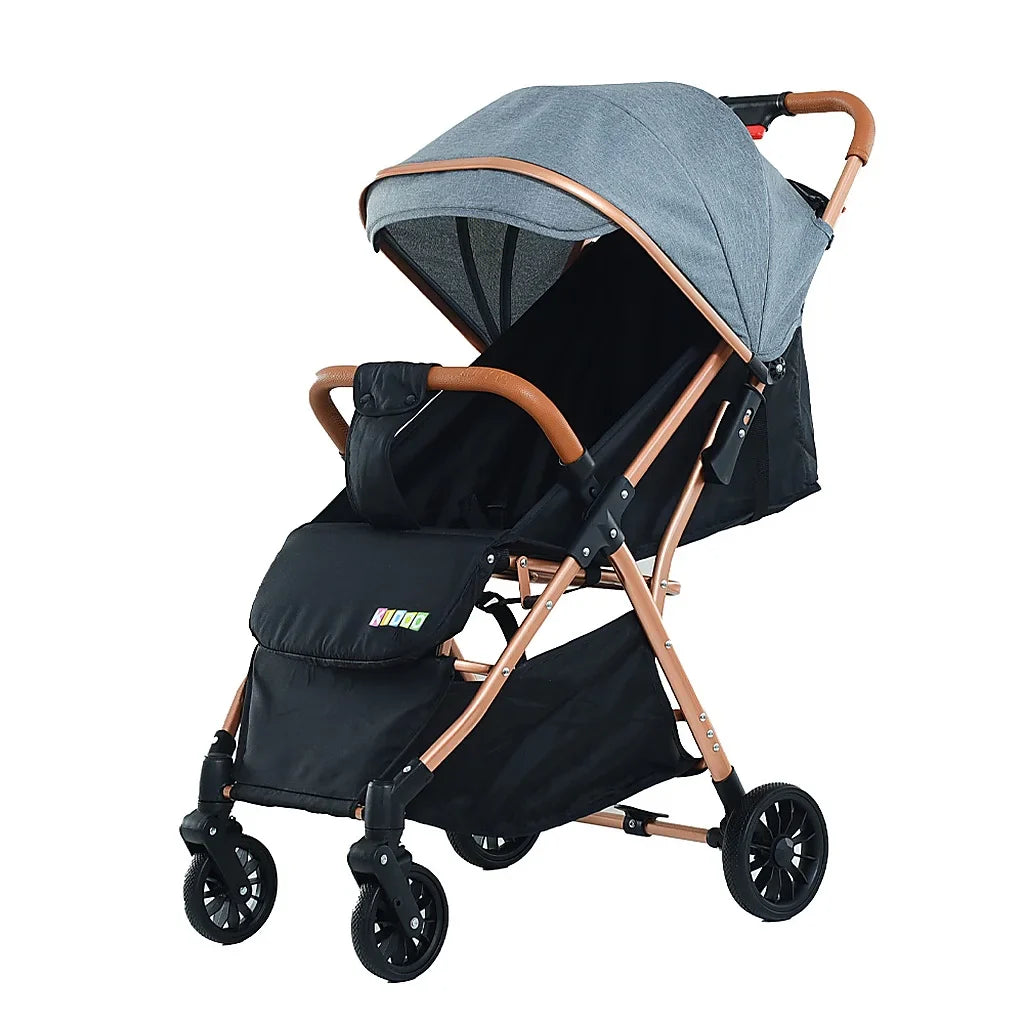 Cărucior pentru copii KIDOO 6607 pliabil, spătar reglabil, copertină mare, 0-36 luni, max. 22 kg