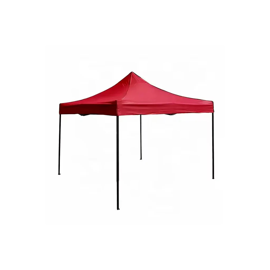 Cort tip Pavilion AT PERFORMANCE 3x3m Rosu, Prelata Impermeabila, Pliabil, Structura Metalica Solida, Pentru Curte, Gradina, Evenimente