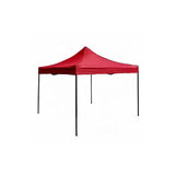 Cort tip Pavilion AT PERFORMANCE 3x3m Rosu, Prelata Impermeabila, Pliabil, Structura Metalica Solida, Pentru Curte, Gradina, Evenimente